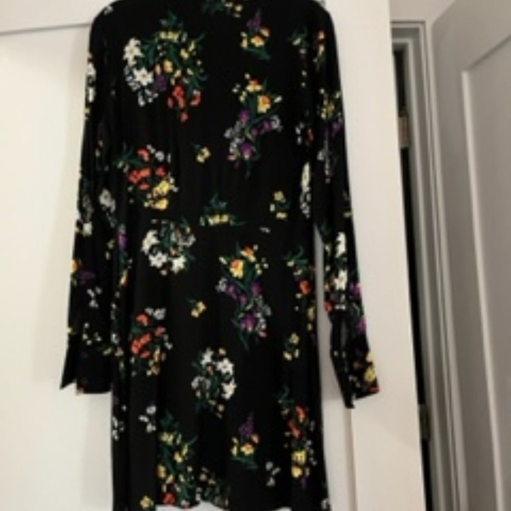 Highline collective black floral dress size xs